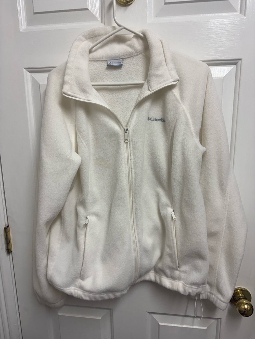 Columbia Cream/White Womens' Full-Zip Fleece Jacket